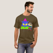 クレヨンしんちゃんおもしろいおもしろい勉強AからZ Aへ Tシャツ (正面フル)