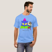 クレヨンしんちゃんおもしろいおもしろい勉強AからZ Aへ Tシャツ (正面フル)