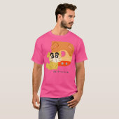 クレヨンしんちゃんおもしろいおもしろい勉強AからZ D one Tシャツ (正面フル)