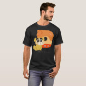 クレヨンしんちゃんおもしろいおもしろい勉強AからZ D one Tシャツ (正面フル)