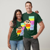 クレヨンしんちゃんおもしろいおもしろい勉強AからZ Tシャツ (ユニセックス)