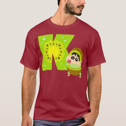 クレヨンしんちゃんおもしろいおもしろい勉強AからZ Tシャツ (正面)