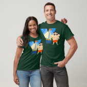 クレヨンしんちゃんおもしろいおもしろい勉強AからZ Yプレミアム Tシャツ (ユニセックス)