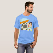 クレヨンしんちゃんおもしろいおもしろい勉強Aへ Tシャツ (正面フル)
