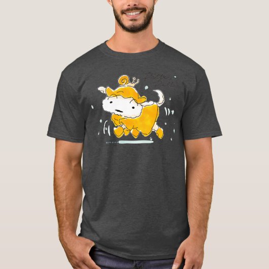 クレヨンしんちゃんシロ雨徒歩 Tシャツ (正面)