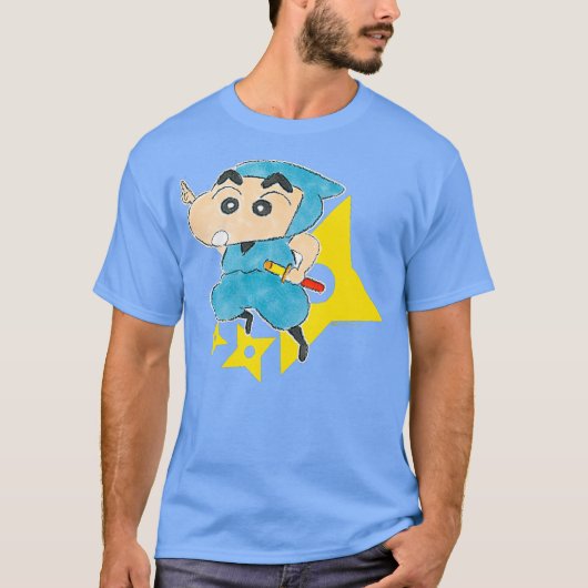 クレヨンしんちゃん、忍者に変身! Tシャツ (正面)