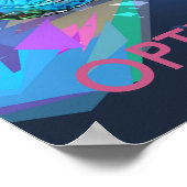 クレヨンすごいカラーのダートバイクダウンヒル ポスター (角)