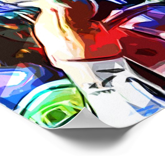 クレヨンすごいカラー自転車レース ポスター (角)