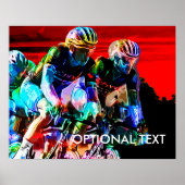 クレヨンすごいカラー自転車レース ポスター (正面)