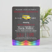 クレヨンとスクールバスの先生の卒業招待状 招待状 (スタンド正面)