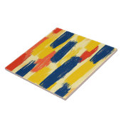 クレヨンと蝶の花とストローク絵を描の数 タイル (側面)