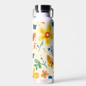 クレヨンと蝶の花 ウォーターボトル (正面)