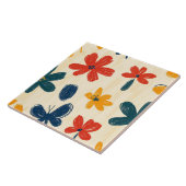 クレヨンと蝶の花 タイル (側面)