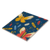 クレヨンと蝶の花 タイル (側面)