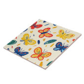 クレヨンと蝶の花 タイル (側面)