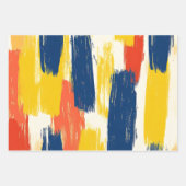 クレヨンと蝶の花 ラッピングペーパーシート (正面2)