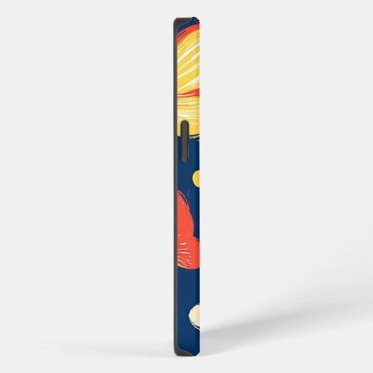 クレヨンと蝶の花 iPhoneケース (右側面)