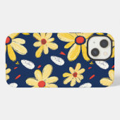 クレヨンと蝶の花 iPhoneケース (裏面横)