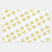 クレヨンと鉛筆とドードル芸術品を気取ったラッピング紙 ラッピングペーパーシート (正面)