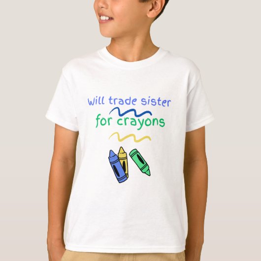 クレヨンに妹を交換する Tシャツ (正面)