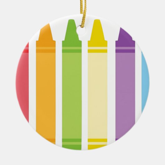 クレヨンのために決して余りに古い セラミックオーナメント (正面)