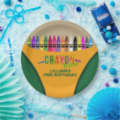 クレヨンのパーティー ペーパープレート (パーティー)