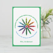 クレヨンのレイ/先生感謝Ca サンキューカード (スタンド正面)