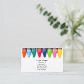 クレヨンの列 名刺 (スタンド正面)