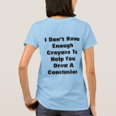 クレヨンの女性不足ジャージ素晴らしーTシャツ Tシャツ (裏面)