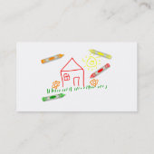 クレヨンの家、 名刺 (裏面)