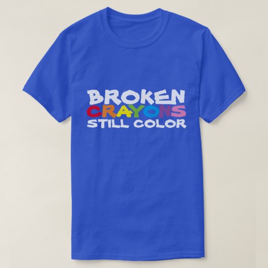 クレヨンの折れTシャツはまだ色 Tシャツ (デザイン正面)