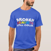 クレヨンの折れTシャツはまだ色 Tシャツ (正面)