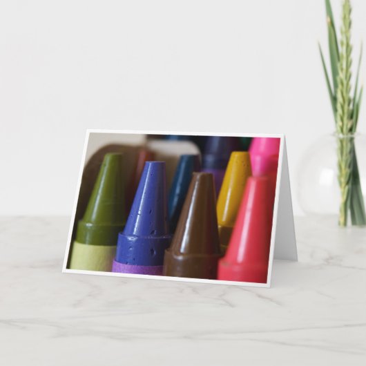 クレヨンの挨拶状 カード (正面)