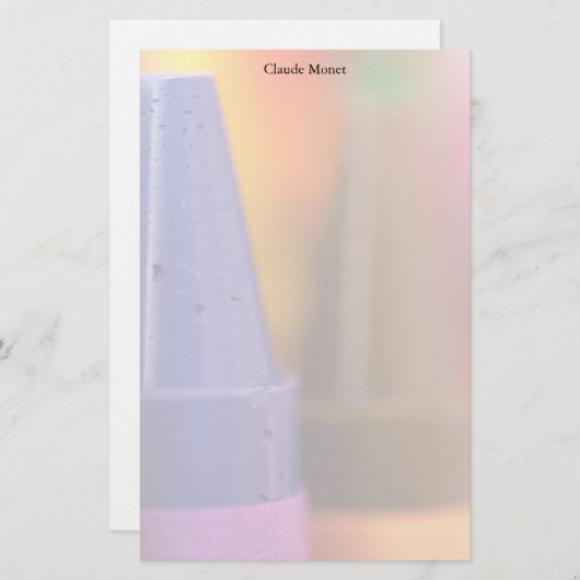 クレヨンの文房具 便箋 (正面/裏面)