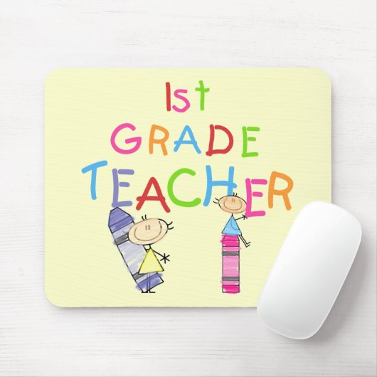クレヨンの第1等級の先生のTシャツおよびギフト マウスパッド (マウス)