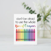 クレヨンの箱 ポストカード (スタンド正面)