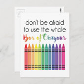 クレヨンの箱 ポストカード (正面/裏面)