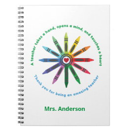 クレヨンの線/先生鑑賞 ノートブック