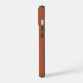 クレヨンの色ブラウン iPhone 15 カバー (左側面)