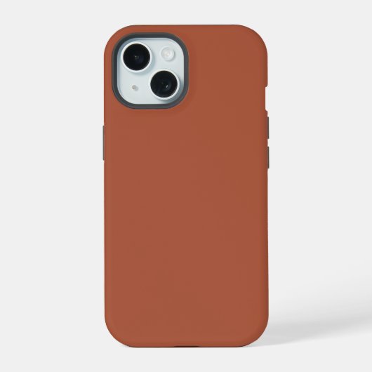 クレヨンの色ブラウン iPhone 15 カバー (裏面)