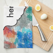 クレヨンの質 キッチンタオル (四つ折り)