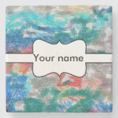 クレヨンの質 ストーンコースター (正面)