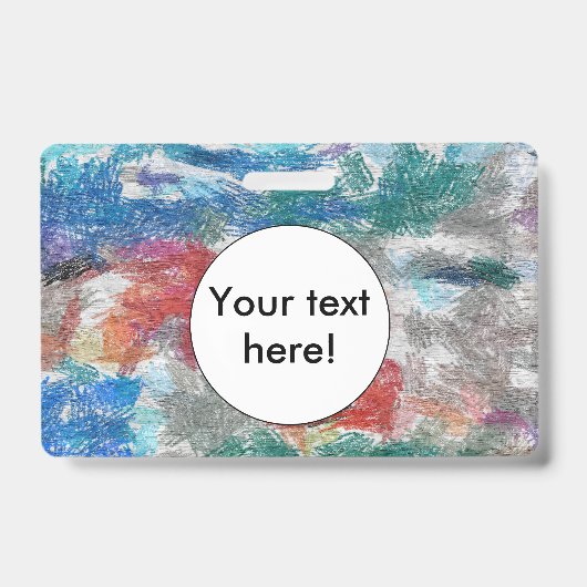 クレヨンの質 バッジ (正面)