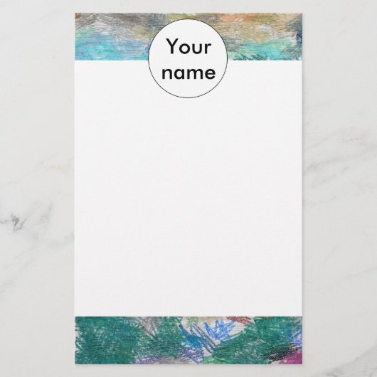 クレヨンの質 便箋 (正面)