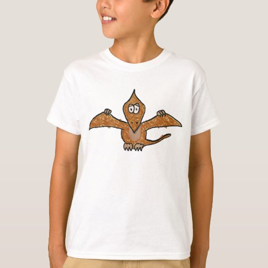 クレヨンのPterodactylの恐竜のコレクション Tシャツ (正面)