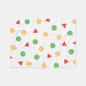 クレヨンのShinchanのパジャマの刺激を受けたでカラフルなパターン フリースブランケット (正面(横))