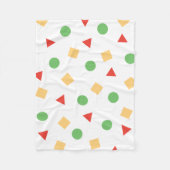 クレヨンのShinchanのパジャマの刺激を受けたでカラフルなパターン フリースブランケット (正面)