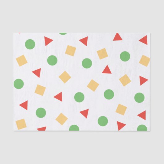 クレヨンのShinchanのパジャマの刺激を受けたでカラフルなパターン 薄葉紙 (正面)