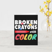 クレヨンはまだ色のメンタルヘルス認識度 カード (黄色い花)