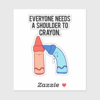 クレヨンアーティストアートプンビニールステッカーの肩 シール